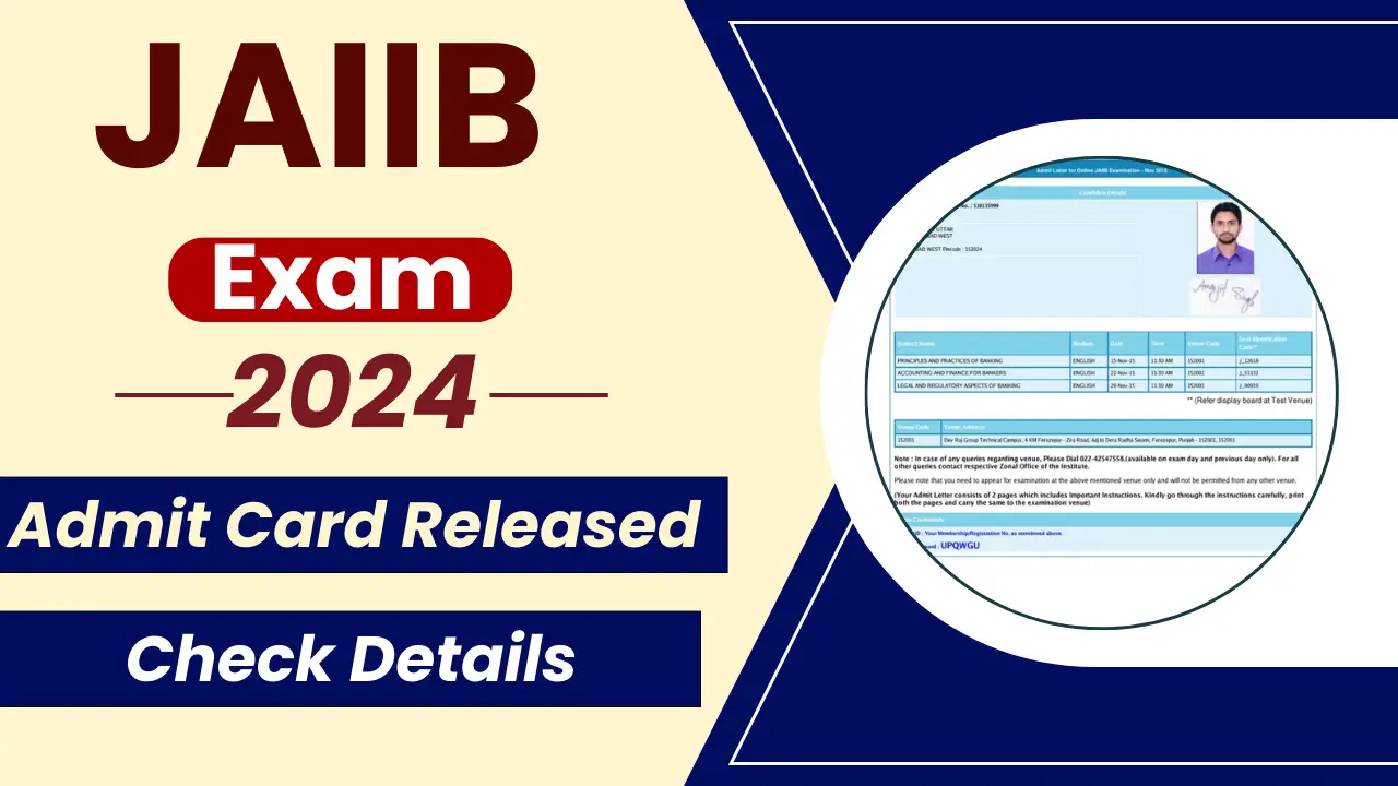 JAIIB Admit Card