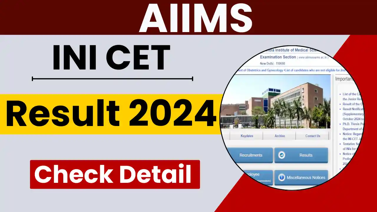 AIIMS INI CET January 2024 Result