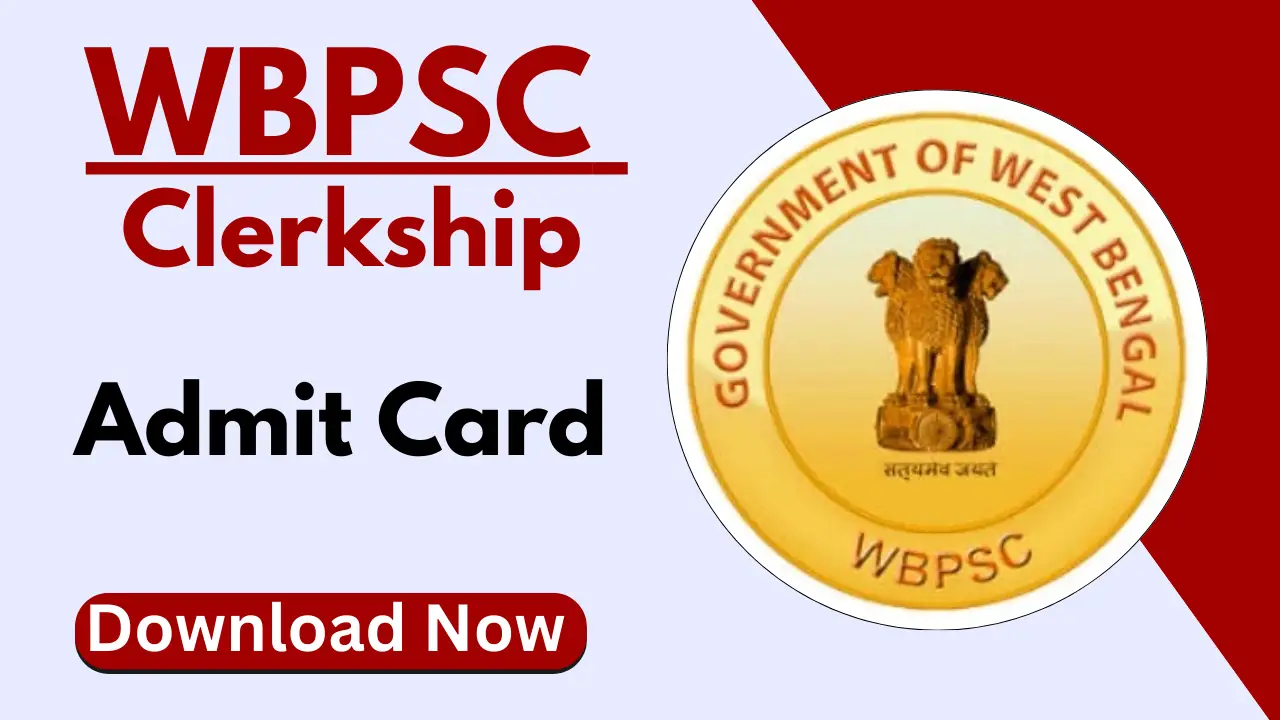 WBPSC Clerkship Admit Card